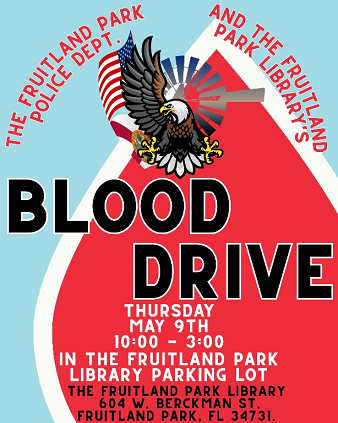 Blood drive May 9th
