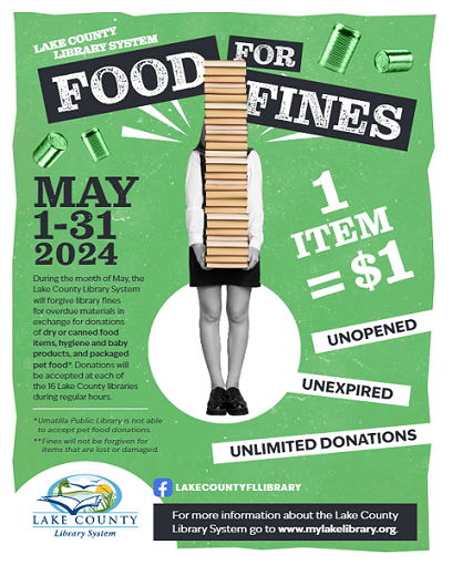 Food for fines month of may