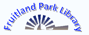 Fruitland Park Library Logo of the top half of a windmill.