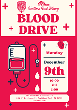 Blood Drive Dec 9th.